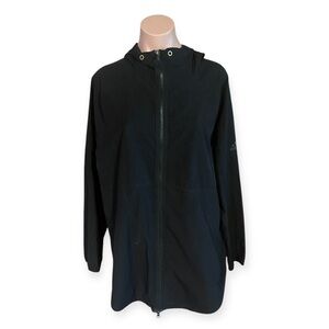 Adidas Men’s XL Black And Gray Full Zip Hooded Windbreaker